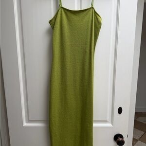 RESA Strapless Lime Green Dress